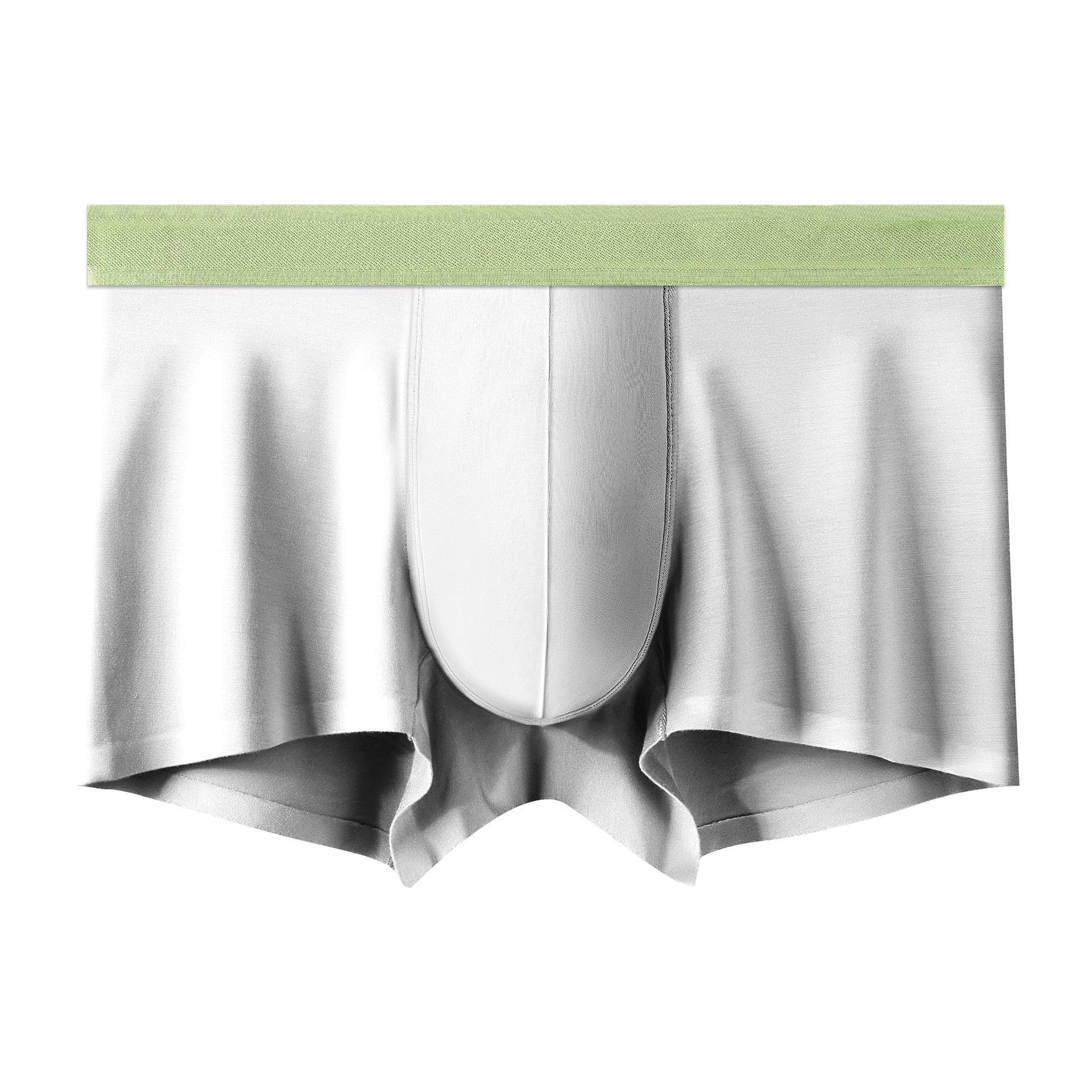 Men s Spring and Summer 10A Antibacterial Crotch Comfortable Breathable No Trace Four Corners Underwear L