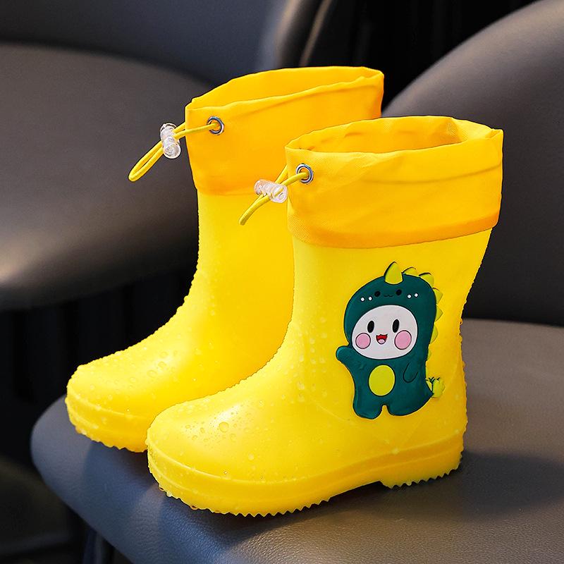 Kids' Waterproof Dinosaur Rain Boots for Boys & Girls Aged 1-7 - Lightweight, Non-slip Footwear