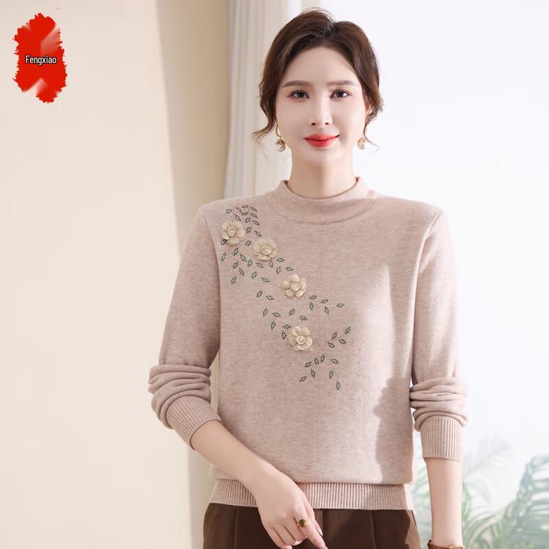 Women's Winter Warm Pullover Sweater for Middle-Aged