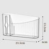 Distributeur de sacs poubelles Transparent Perforé Support Mural Porte-rouleau de sacs poubelles Rangement Gain de place pour Cuisine Salle de bain