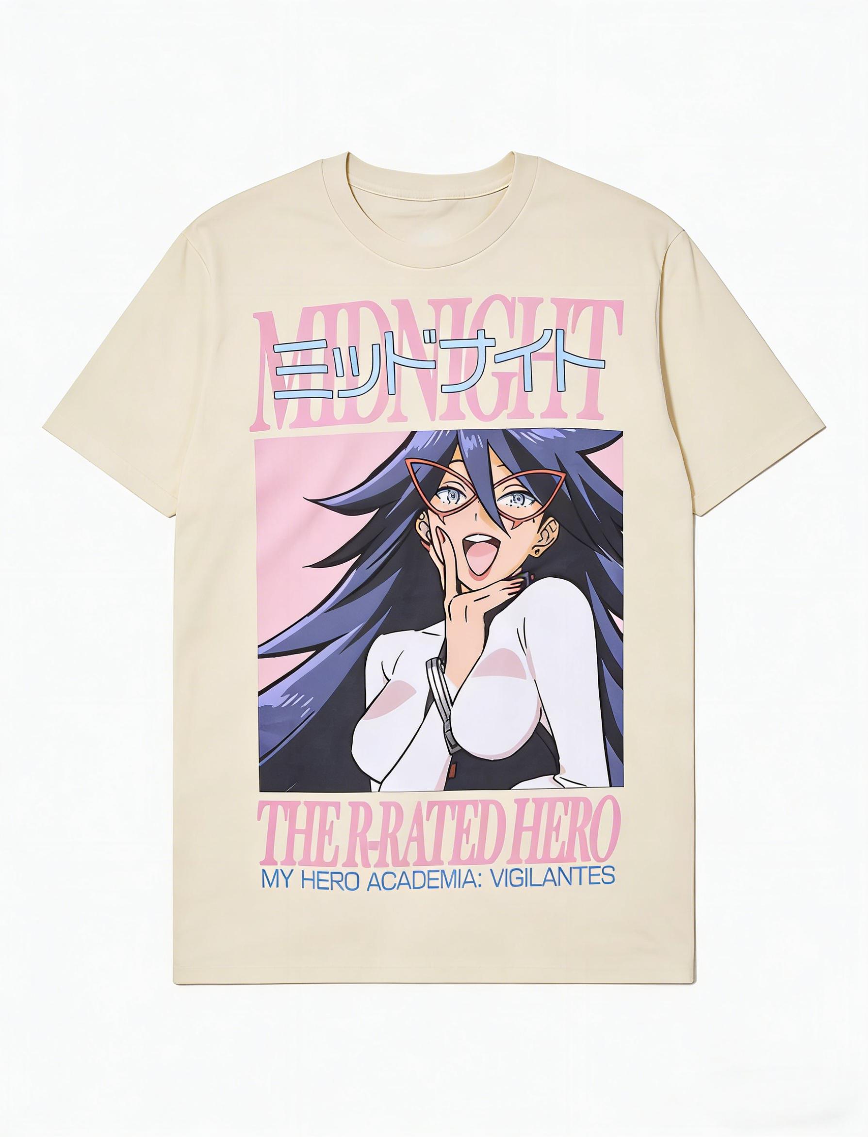 

My Hero Academia Vigilantes Midnight Portrait Unisex TShirt Oversized 100 Cotton Unisex ONeck Short Streetwear Sleeve Y2k Tee 4XL