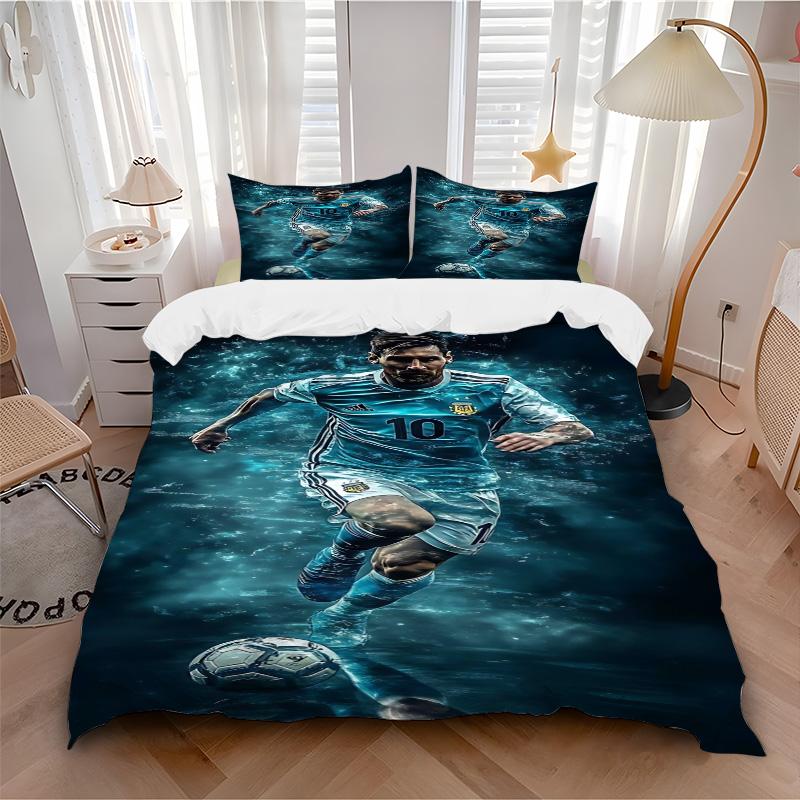 Argentina Football Legend Print 3Pcs Bedding Setduvet Cover With 2 Bedropillowcase Home Birthday Gift