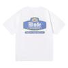 Cross-border European and American trendy brand RHUDE micro-logo letter badge printed short-sleeved t-shirt for men and women couples American high s
