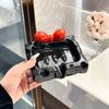 Decorative Cheese Soap Box Ceramic Desktop Ornament Multi-purpose Drain Soap Holder  Bathroom