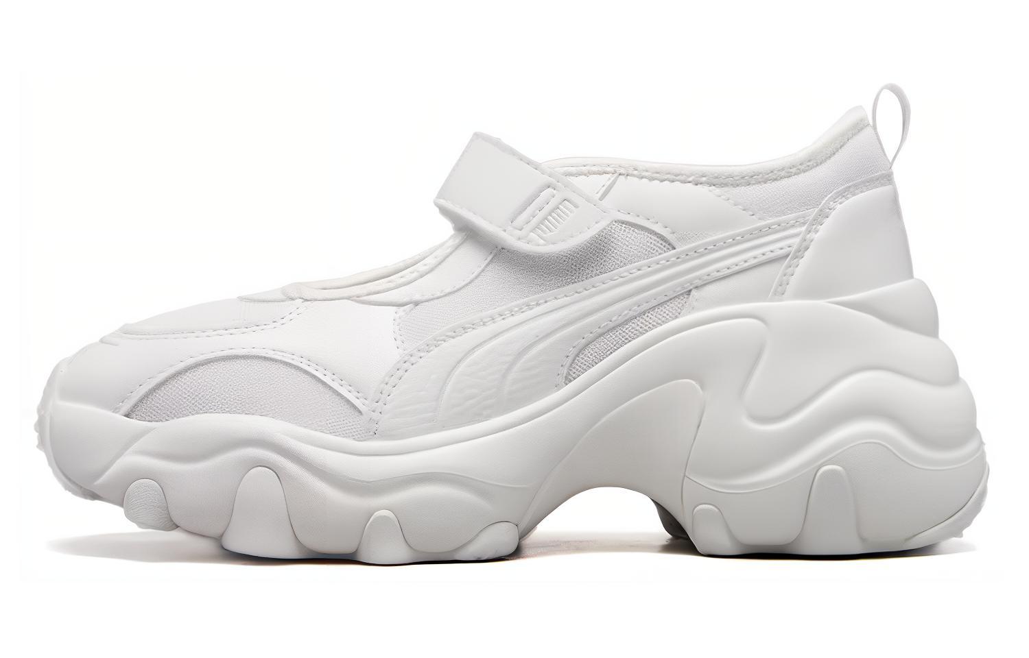 

PUMA Mesh, Textile, Artificial Leather Cushioning Abrasion Resistant Breathable Low top Casual Shoes Women s White 398677-01 39