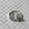 Retro Trendy Korean-Style Open Wing Ring for Men and Women - Simple Woven Student Jewelry