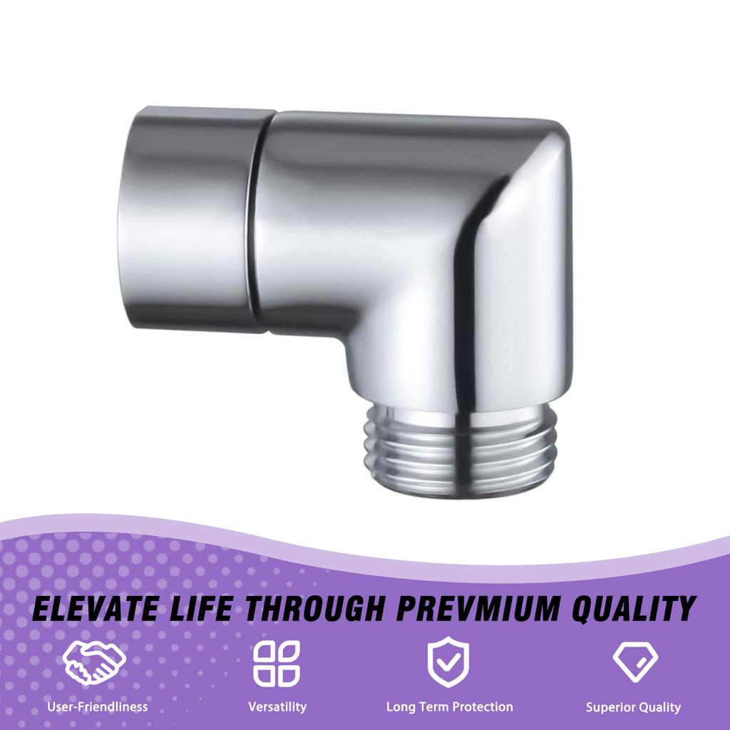 G1/2 Universal Shower Head Adapter Universal Shower Head Extension Elbow Connector for Most Shower Heads
