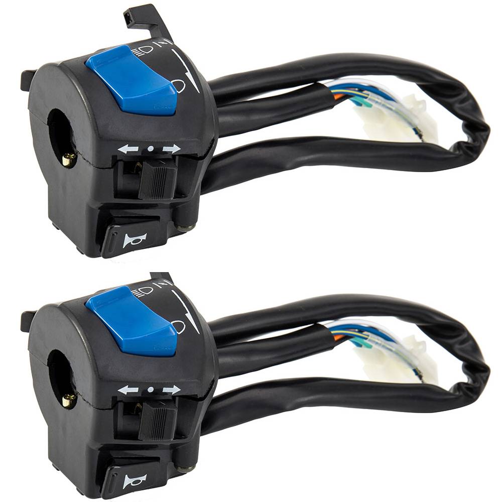 Motorcycle Handlebar Switch Control 1 Pair 7/8inch Universal Waterproof Motorcycle Horn Turn Signal Headlight Control Switch