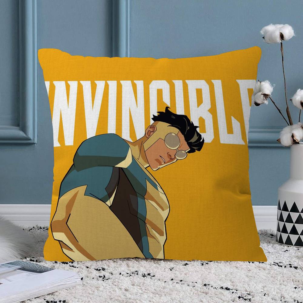 Cartoon Images IInvincibleS Pillow Cover Sofa Cushion Cover Home Room Decoration Children Gift