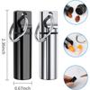 3-Piece Mini Portable Medicine Case Keychain – Aluminum Alloy Pill Organizer – Waterproof, Keyring – Black/Silver/Red For Travel, Handbag