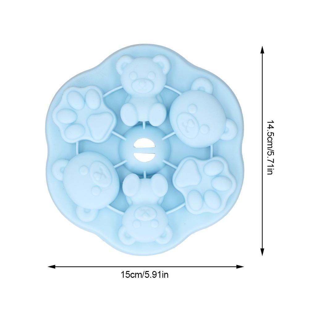 Bear Cat Shape Ice Cube Tray With Lid Pudding Mold Cute Silicone Mold Home