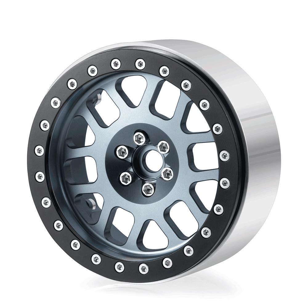 

MIBIDAO Aluminium Alloy 2.6 inch Beadlock Wheel Rims Hub for Axial Wraith 90048 RR10 Off-Road 1/10 RC Crawler Car Truck Model