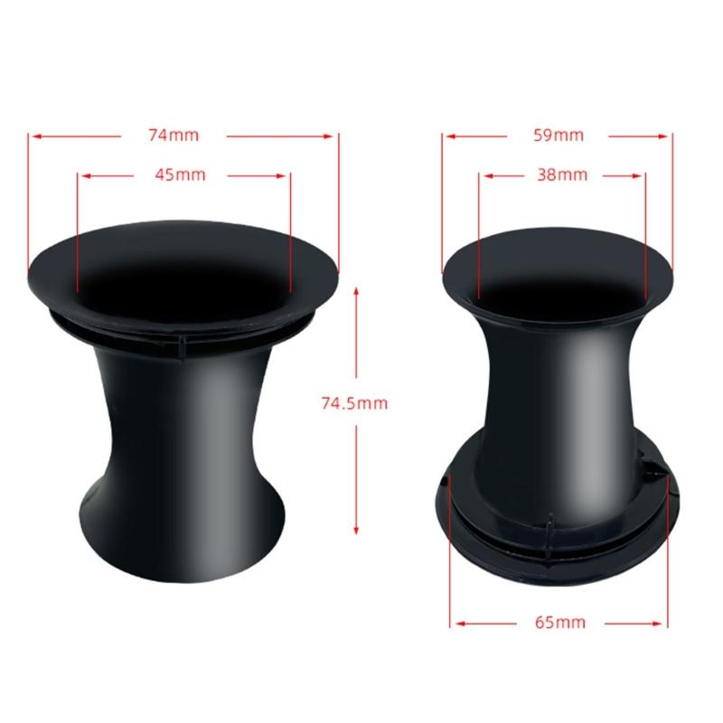 2PCS Speaker Port Tube Bass Vent Ventilation Connectors Quality Plastic Bass Tube for DIY Speaker Project Upgrades