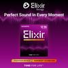 ELIXIR NANOWEB Phosphor Bronze Acoustic Guitar Strings, Light Medium, .012-.056, #16077 [Official Japanese Product]