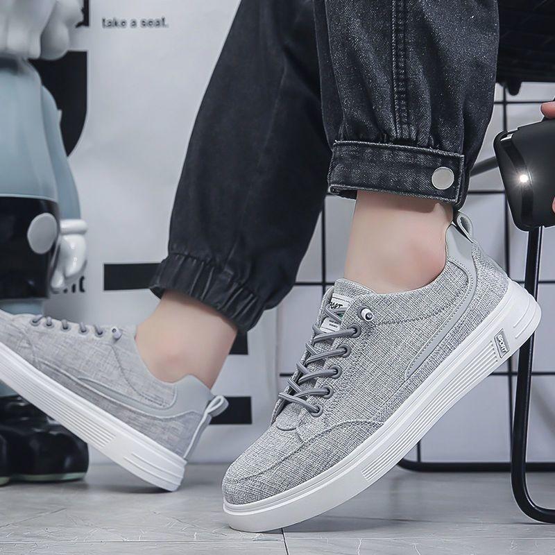 Men's Shoes Summer Sports Casual Cloth Shoes Men's Models Canvas Men's Shoes Flat Bottom Board Shoes
