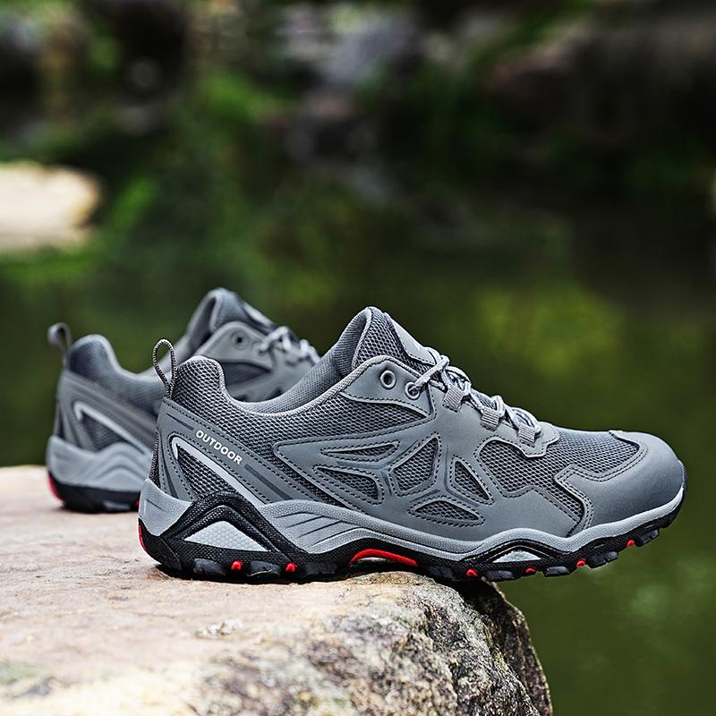 

New Men s Casual Shoes Fashion Outdoor Couples Shoes Breathable Mesh Sneakers Non-slip Comfortable Hiking Shoes Brand Men Shoes 35 коричневый
