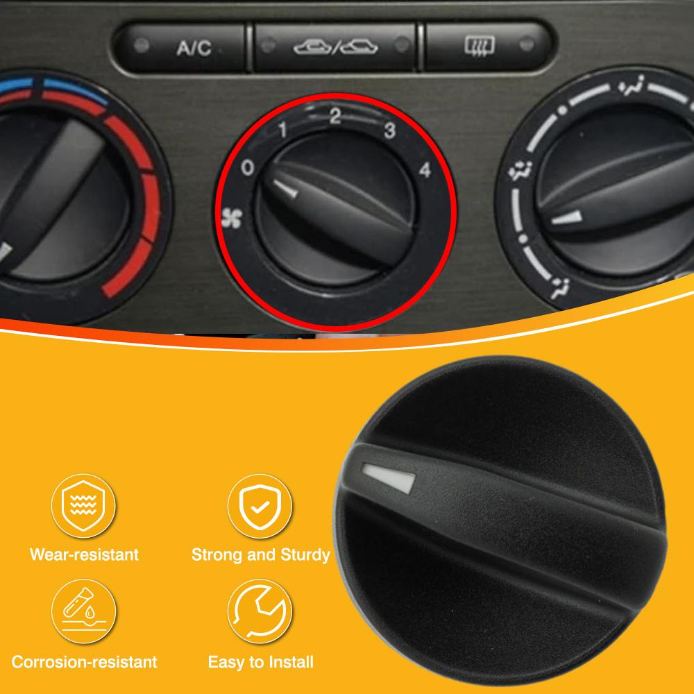 

A/C Heater Knob Climate Control Blower Fan Knob Panel Switch Button for Mazda 6 2.3L, 3.0L 2006 2007 2008 1pc Center