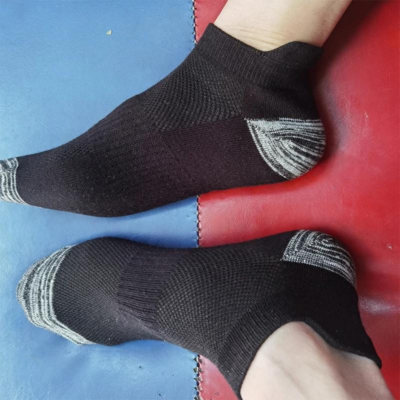 10Pairs Summer High Quality Men Socks Sports Breathable Protective Ankle Socks Short Male Sport Mesh Sock Plus Size44-48
