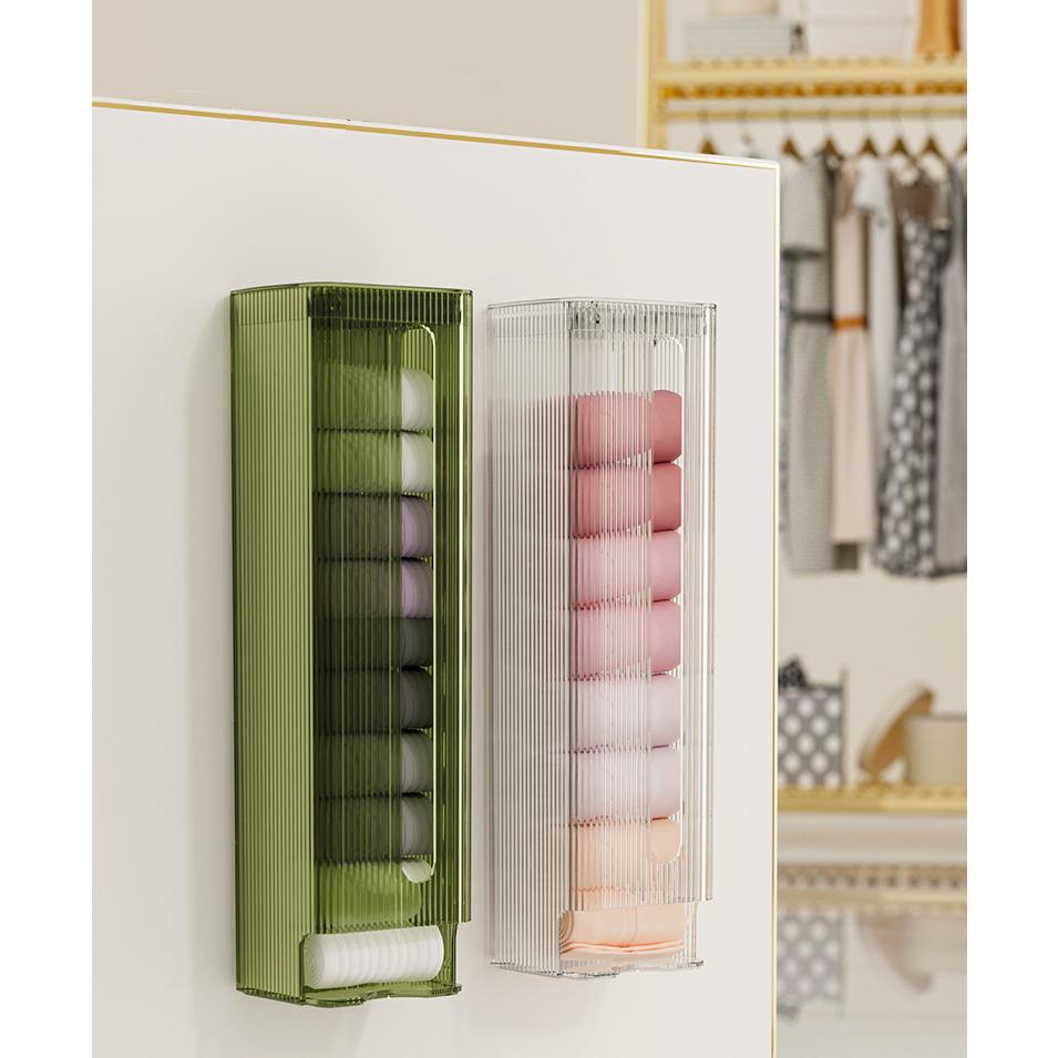 Underwear Storage Storage with Cover Punch Free Wall Storage Box Socks Collector