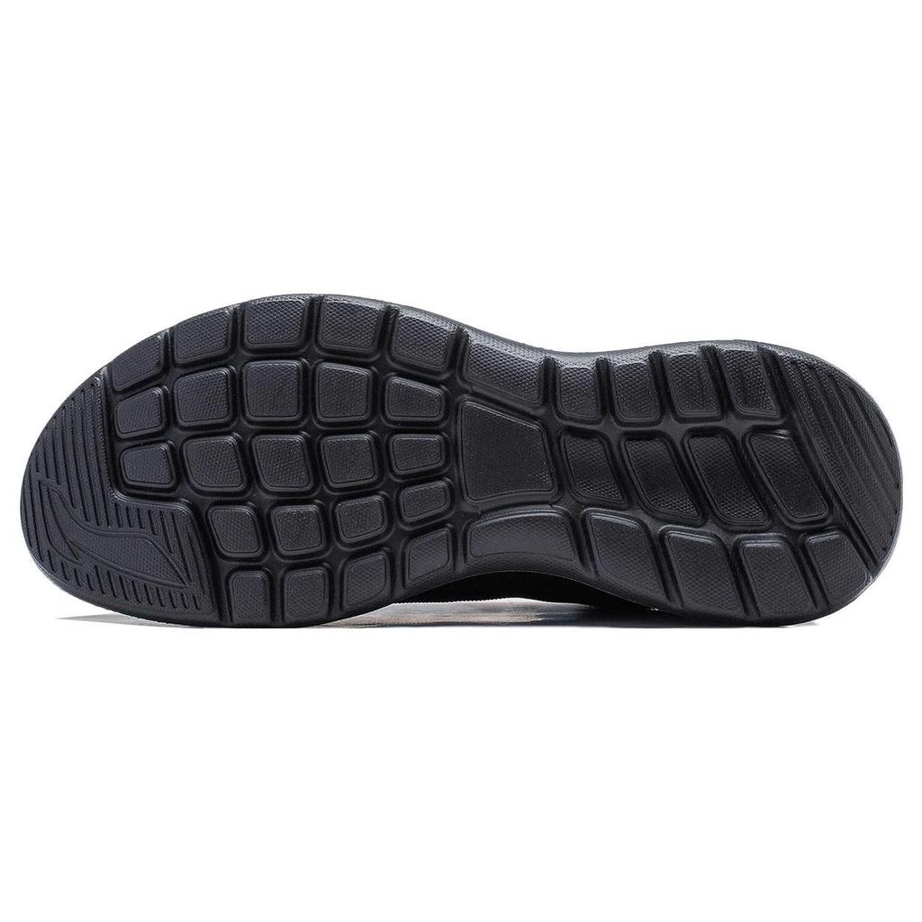 Li-Ning Lightweight Feather Series Fabric Wear-Resistant Non-Slip Low-Top Running Shoes Men Sneakers Black ARST065-1