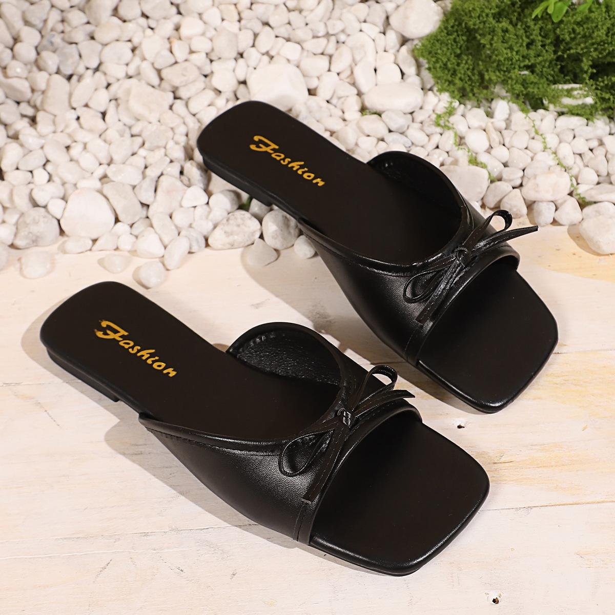 New Style Shoes - Women s Shoes, Sandals, Square-toe Shoes, Slippers 35 чёрный