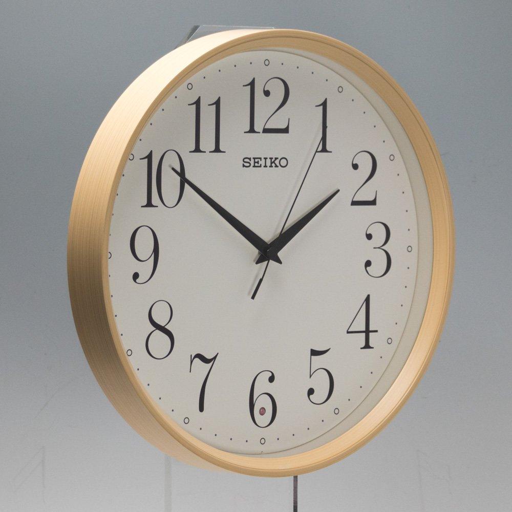 Seiko Uhr Wanduhr Natur Funk Analog Hellbraun Holzmaserungsmuster KX222A