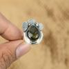 925 Sterling Silver Pear Labradorite Stone Daughter Art Deco Trendy Ring Jewelry