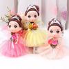 Wedding Dress Mini Girl Birthday Gift Princess Doll Keychain Cute Big Eyes Princess  Girls