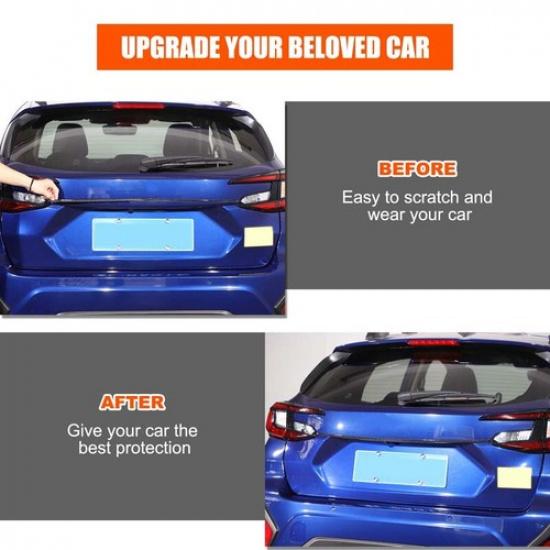 Soft Carbon Fiber Rear Door Trunk Trim Sticker Cover For Subaru Crosstrek 23+
