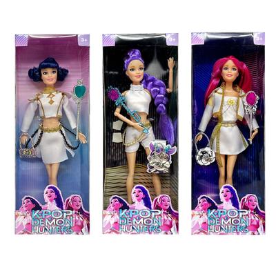 Kpop Demon Hunter Figurine Live Action Rumi Mira Zoey Mira Toy with Colorful Lights Theme Song Christmas Gift for Girls 2026