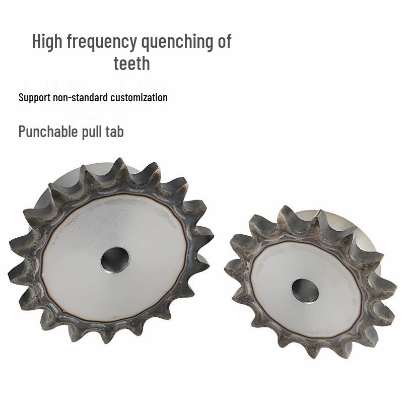 45 Steel Sprocket, 1.5-inch Boss, Pitch 38.1/24A, Single Row, 9-20 Teeth Options