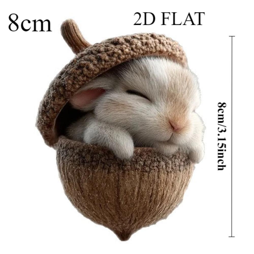 New Chestnut Squirrel Hedgehog Christmas Ornament Christmas Tree Pendant 2D Flat Print Acrylic Pendant