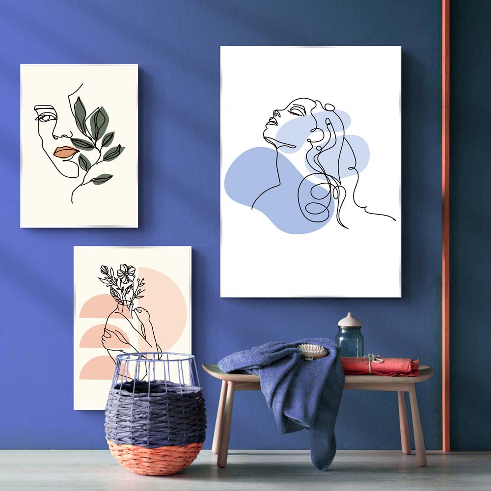 Nordic Abstract Art Figure Canvas Painting Minimalist Lines Matisse Poster Office Living Room Bedroom Home Decoration Mural No Frame