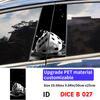 Dice Skull Car Sticker Auto B Pillar Waterproof Sunscreen Center Column Decor Cover Scratches Car Doors Pillar Decal Accessories