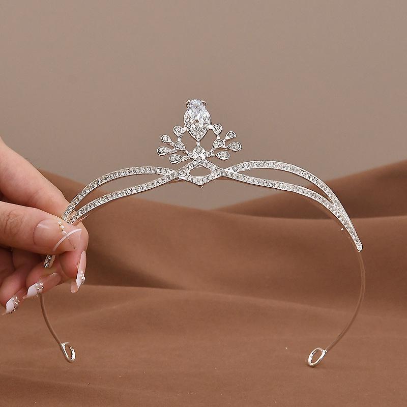 Bridal Crown Wedding Dress Headdress Accessories for 18th Birthday  Adult Ceremony Princess
