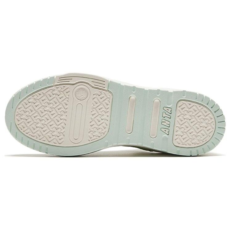 Anta Non-Slip Shock Absorbing Durable Low-Top Sneakers Women Sneakers White Green 922428002-5