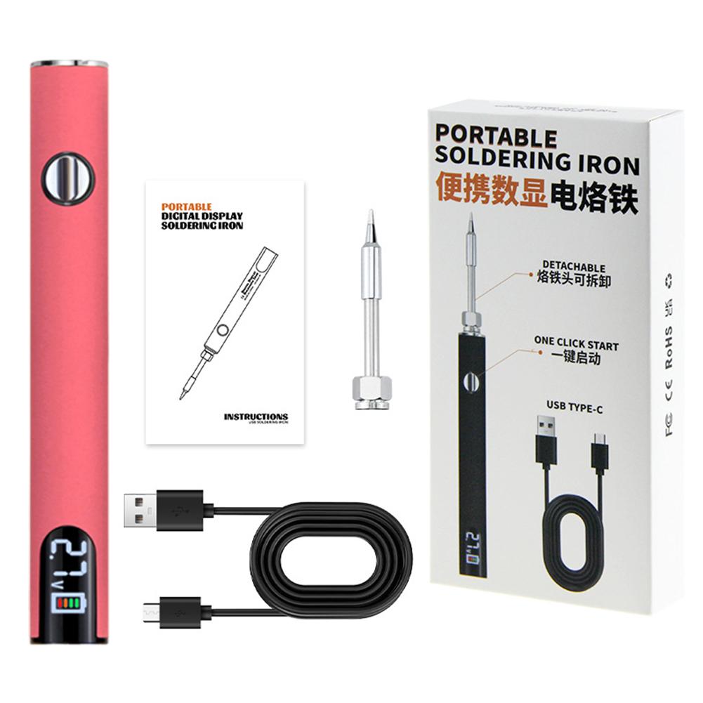 Portable Electric Soldering Iron Welding Kit Adjustable Voltage Electric Soldering Iron Pen 650mAh Battery Solder Repair Tools