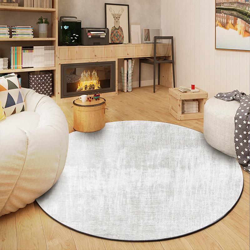 Round Carpet Simple Geometry Living Room Coffee Table Carpet Bedroom Bedside Computer Rocking Chair Mat