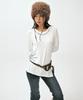 Soleubi Cool Friend Slit Tee / Ivory