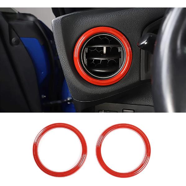 Car Accessories Fit for Subaru BRZ &Toyota 86 Accessories 2012-2020 Interior Center Consoles Decoration AC Air Outlet Vent Front + Side Frame Trims