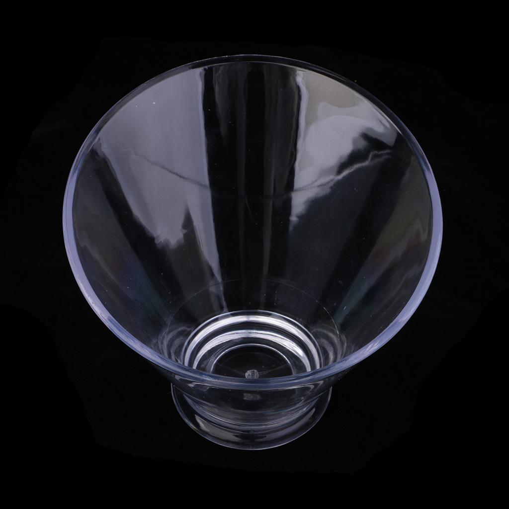 Clear Acrylic Bowl Dishes Fruit Salad Kitchen Tools Glass Cup Tray 15CM