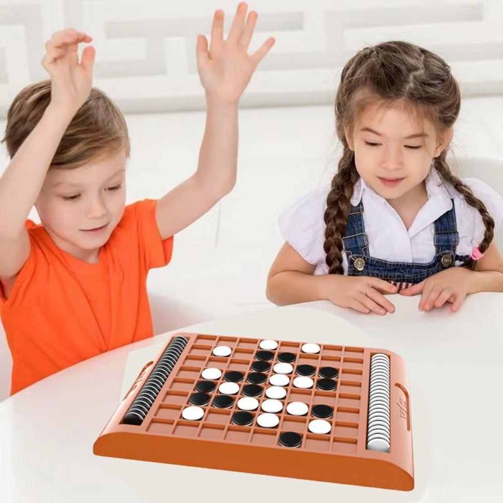 Tabletop Game Kid Overturn Chess Touch Flip Reversi Strategy Board Game  Travel