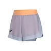 Color Block Printed Logo Two-In-One Sports Shorts Women Shorts Light-Purple Orange 2042A253-503