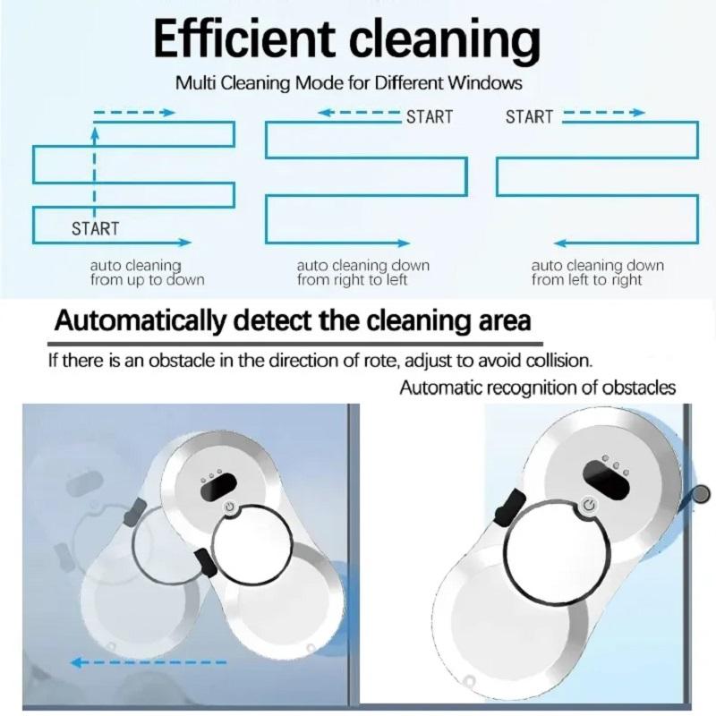 Smart Water Spray Window Cleaner, Fully Automatic Household Glass Cleaning Tool, Wet and Dry Dual-use, Ultra-thin Glass Cleaner.