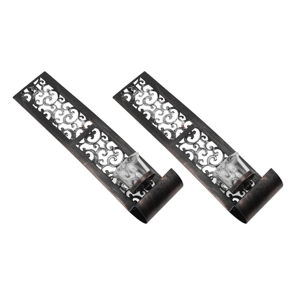 2ks Nástěnné svícny Vynikající železné umění Nástěnný svícen Odolné Antické nástěnné svícny