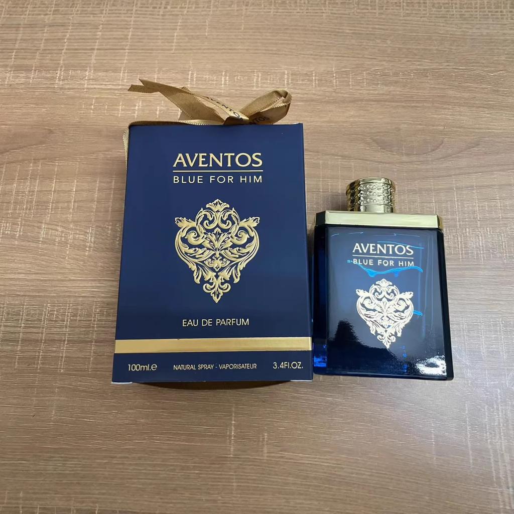 AVENTOS BLUE FOR HIM Pánský parfém, Populární dřevitá vůně z Dubaje, Dlouhotrvající vůně, Arabský dovoz, 100 ml méně