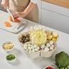 Creative Kitchen Hot Pot Side Dish Hollow-Out Vegetable Fruit Drain Basket  Home Party