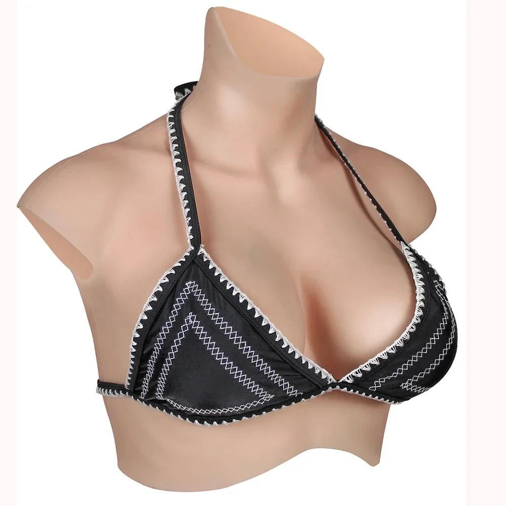 KUMIHO 7TH GEN Bloodshot Silicone Breast Forms No Oil Fake Boob for Crossdressing Sissy Drag Queen Shemale Transgender Cosplay