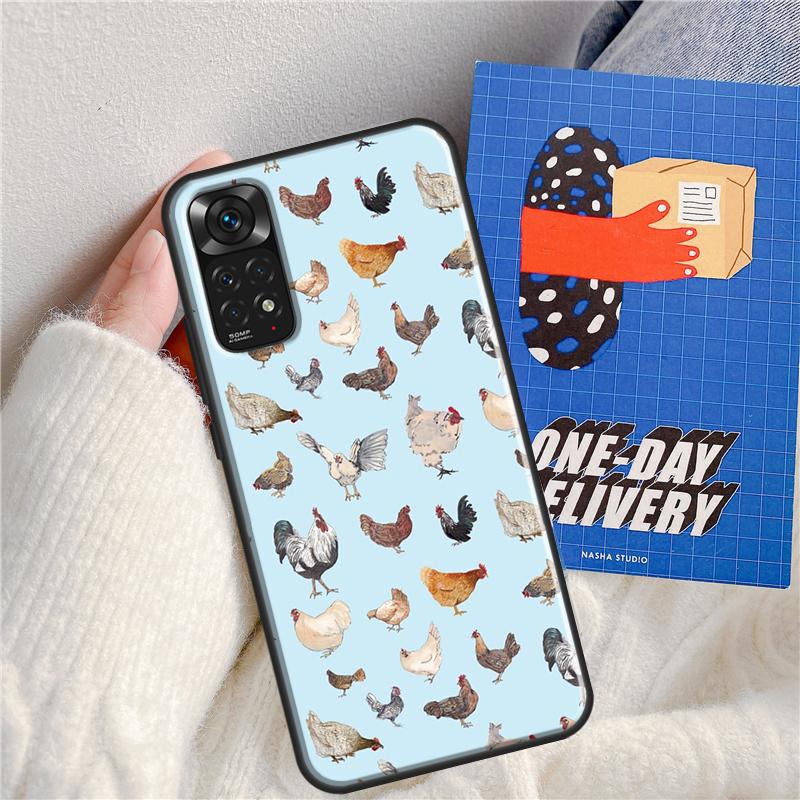 Chicken Hen Rooster Over For Redmi 9 10 10A 9C 10C 12C Case For Redmi Note 8 9 10 11 12 Pro Plus 10S 11S 12S