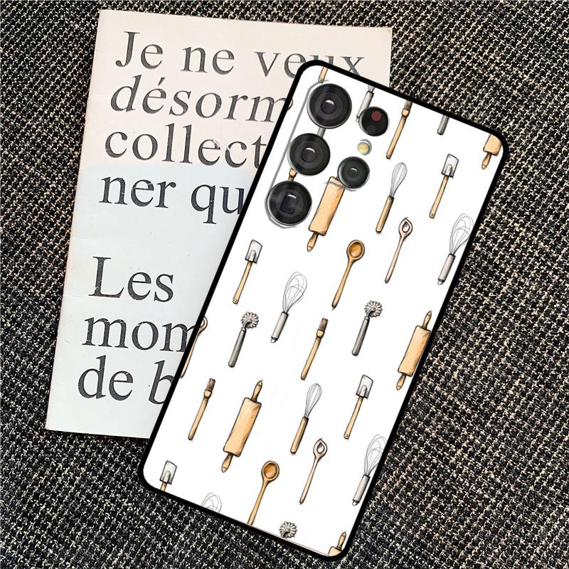 Baking Cook Chef Case For Samsung Galaxy S21 S22 S23 S24 Ultra Note 20 Note 10 S8 S9 S10 Plus S20 FE Cover